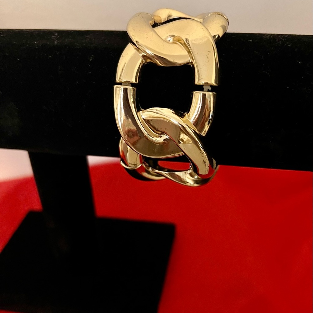Charter Club Gold Wide Link Bracelet